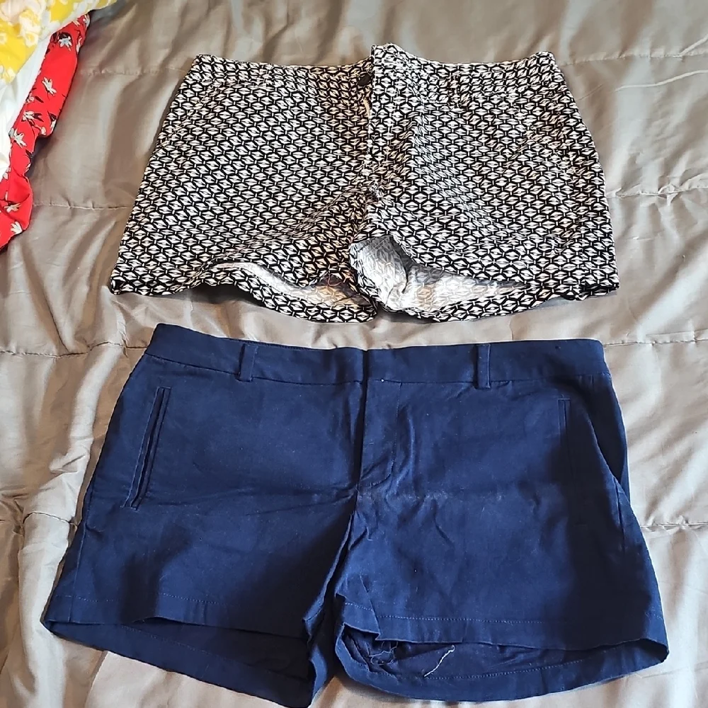 a.n.a Blue and Pink Twill Shorts - Picture 5 of 6